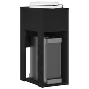 Computer Tower Stand with Drawer 30x44x74 cm Black