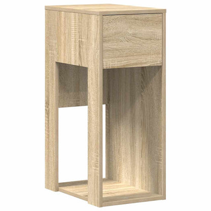 Computertorenstandaard met lade 30x44x74 cm sonoma eikenkleurig