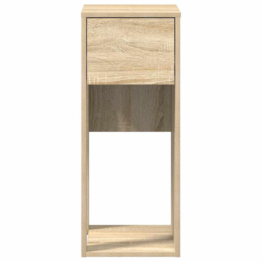 Computertorenstandaard met lade 30x44x74 cm sonoma eikenkleurig