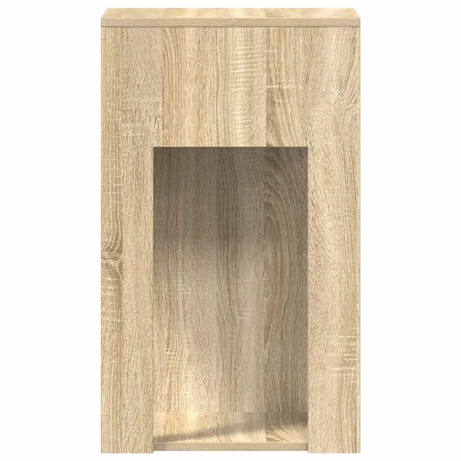 Computertorenstandaard met lade 30x44x74 cm sonoma eikenkleurig