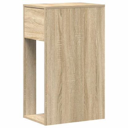 Computertorenstandaard met lade 30x44x74 cm sonoma eikenkleurig