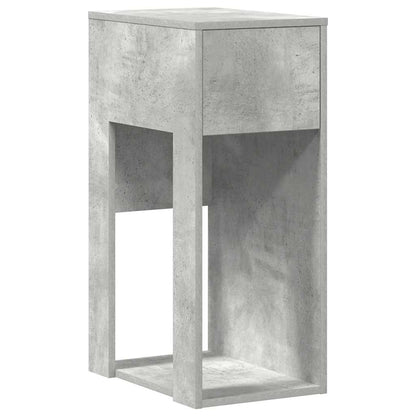 Computertorenstandaard met lade 30x44x74 cm betongrijs