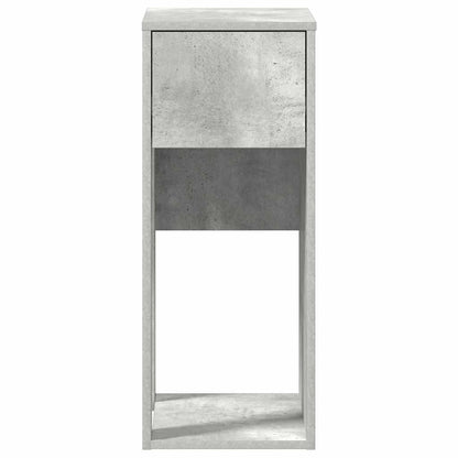 Computertorenstandaard met lade 30x44x74 cm betongrijs