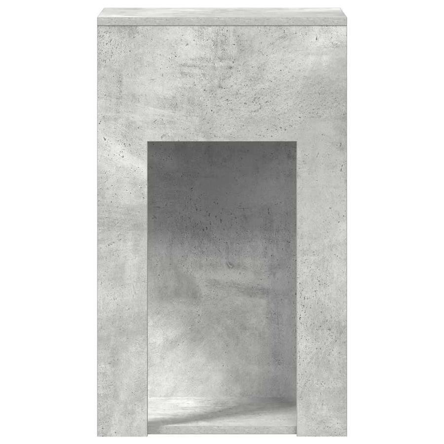 Computertorenstandaard met lade 30x44x74 cm betongrijs