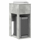 Computer tower stand with drawer 30x44x74 cm concrete gray