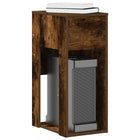 CPU Tower Stand with Drawer 30x44x74 cm Smoked Oak Colour