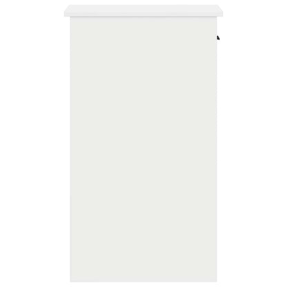 Computertorenstandaard met lade 35x45x77 cm wit