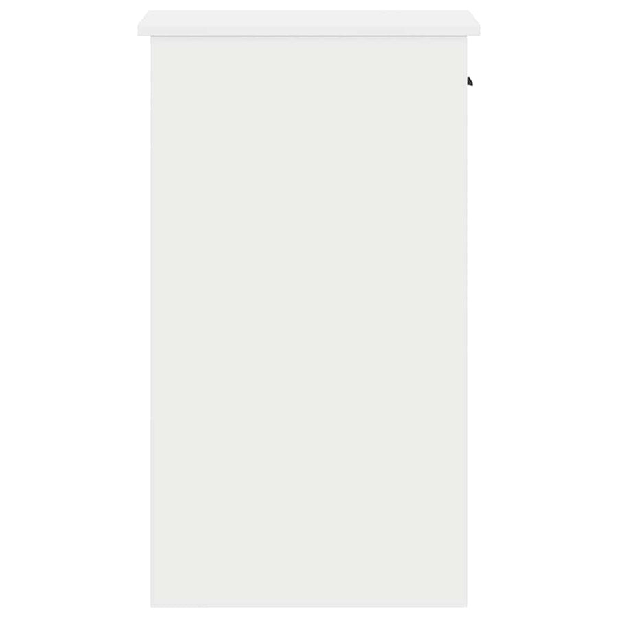Computertorenstandaard met lade 35x45x77 cm wit