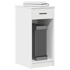 Computer Tower Stand with Drawer 35x45x77 cm White