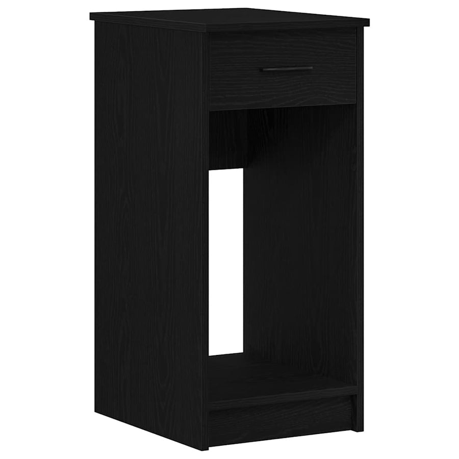 Computertorenstandaard met lade 35x45x77 cm zwart