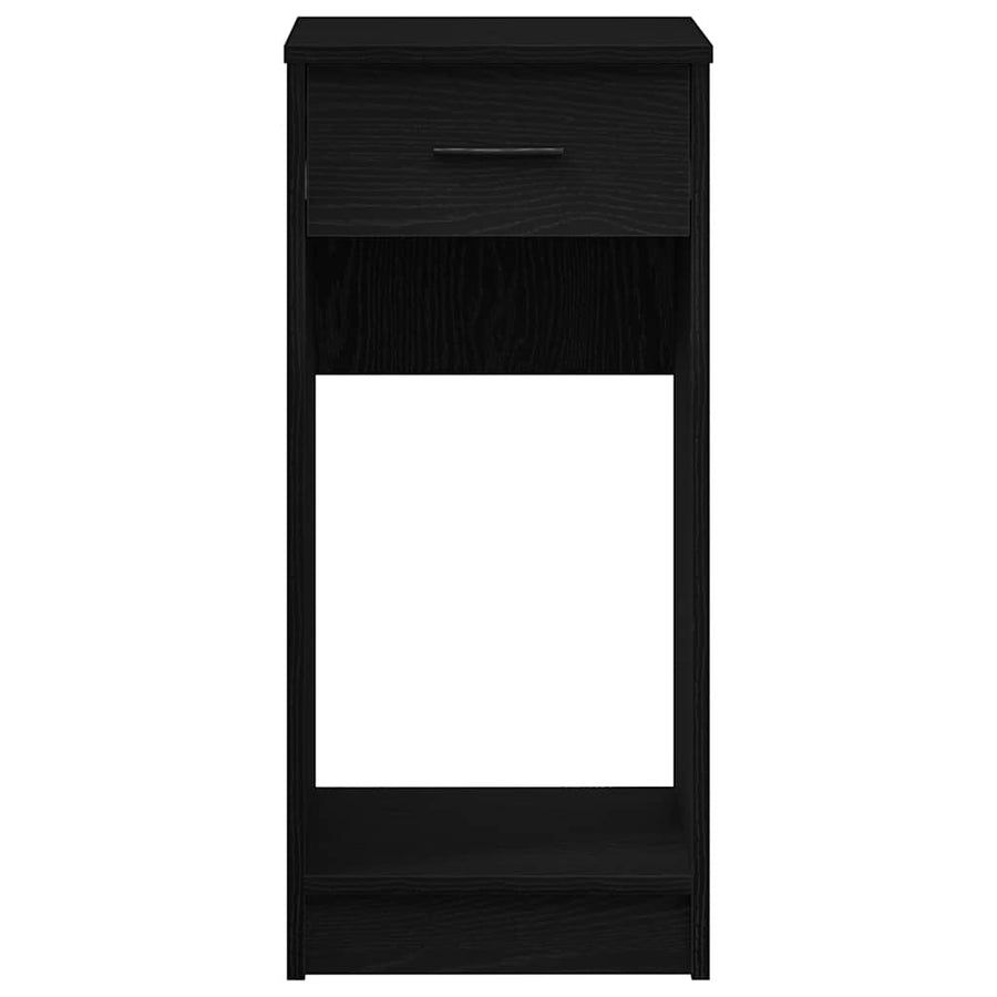 Computertorenstandaard met lade 35x45x77 cm zwart