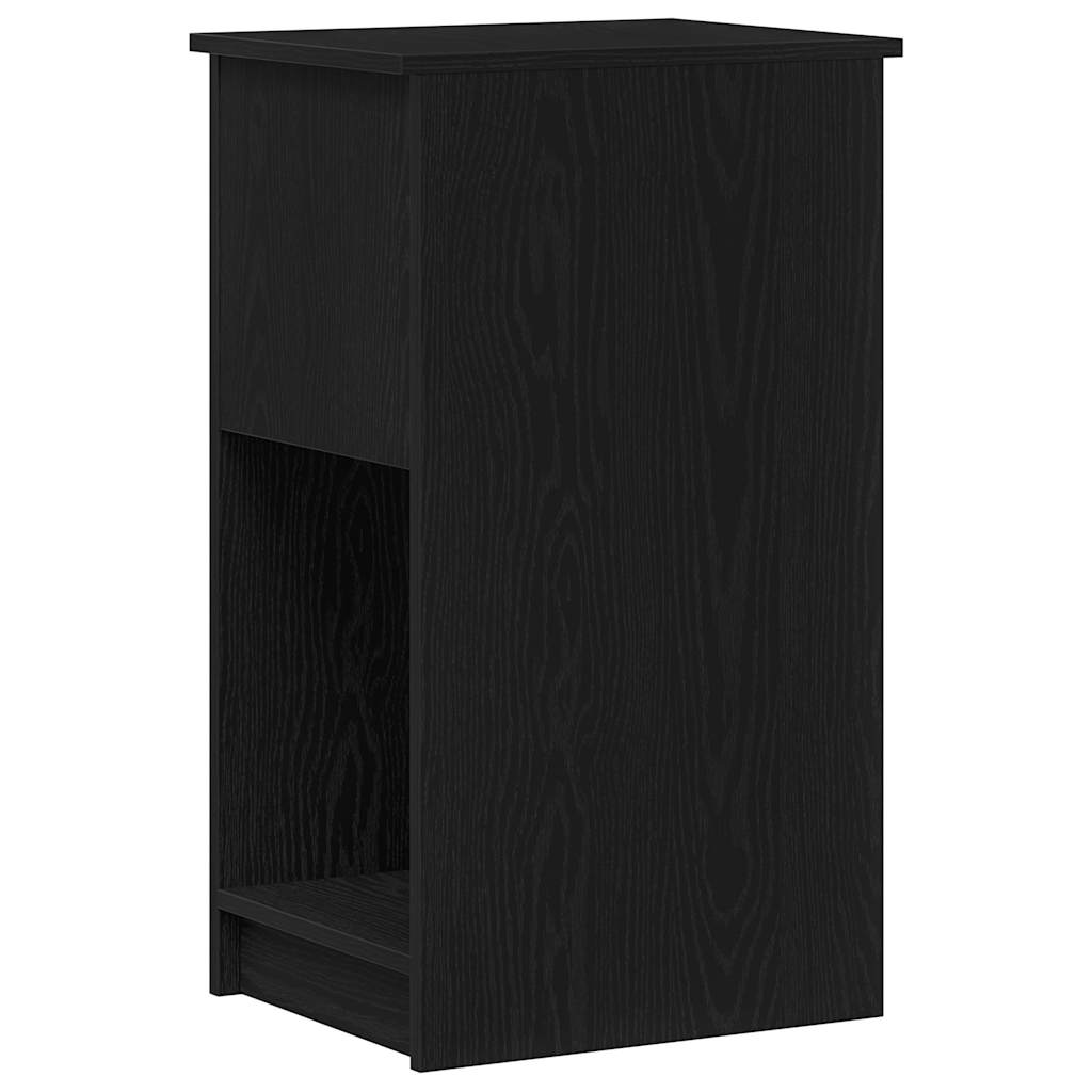 Computertorenstandaard met lade 35x45x77 cm zwart
