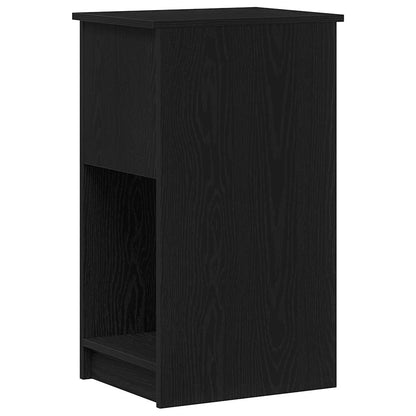 Computertorenstandaard met lade 35x45x77 cm zwart
