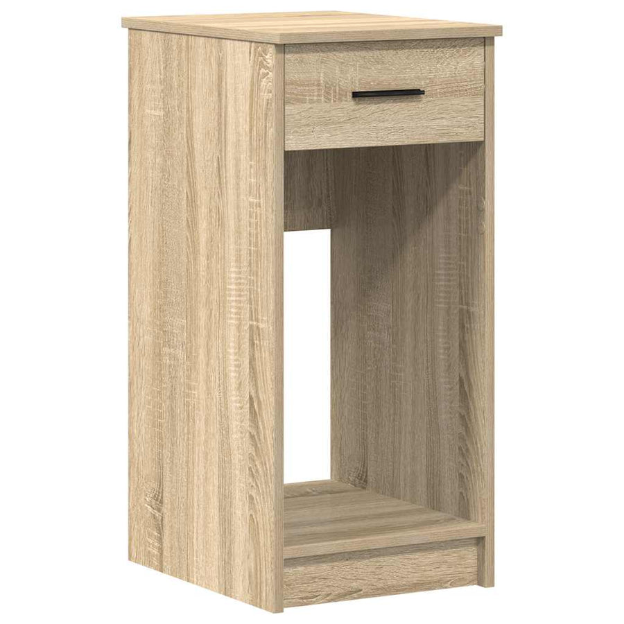 Computertorenstandaard met lade 35x45x77 cm sonoma eikenkleurig