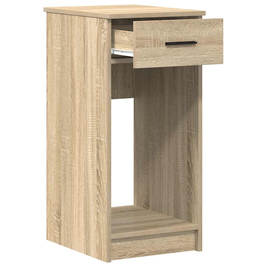 Computertorenstandaard met lade 35x45x77 cm sonoma eikenkleurig