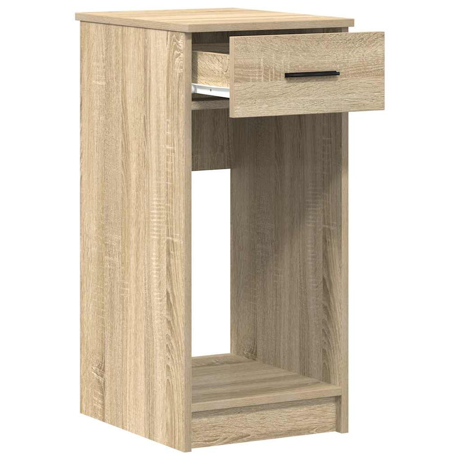 Computertorenstandaard met lade 35x45x77 cm sonoma eikenkleurig