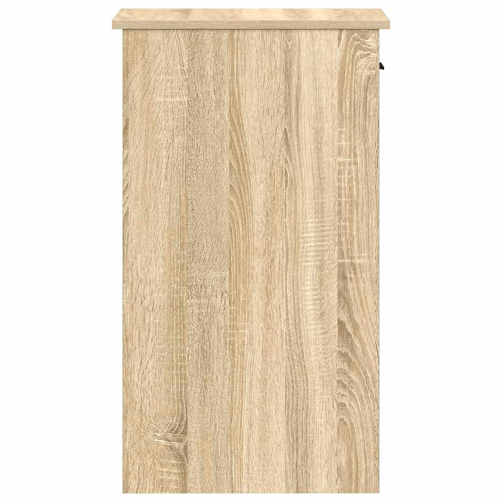 Computertorenstandaard met lade 35x45x77 cm sonoma eikenkleurig
