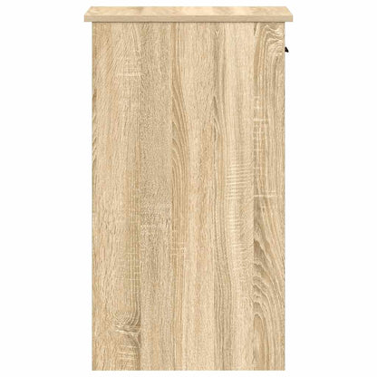 Computertorenstandaard met lade 35x45x77 cm sonoma eikenkleurig