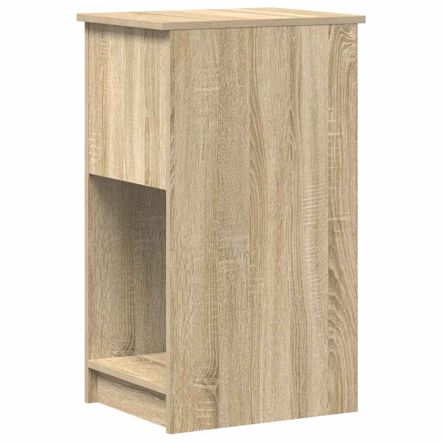 Computertorenstandaard met lade 35x45x77 cm sonoma eikenkleurig