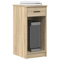 Computertorenstandaard met lade 35x45x77 cm sonoma eikenkleurig