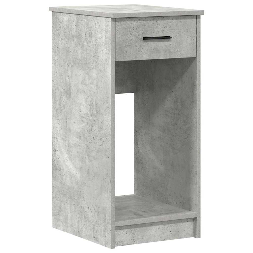 Computertorenstandaard met lade 35x45x77 cm betongrijs