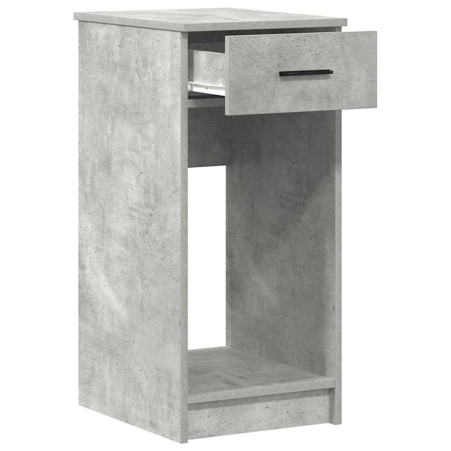 Computertorenstandaard met lade 35x45x77 cm betongrijs