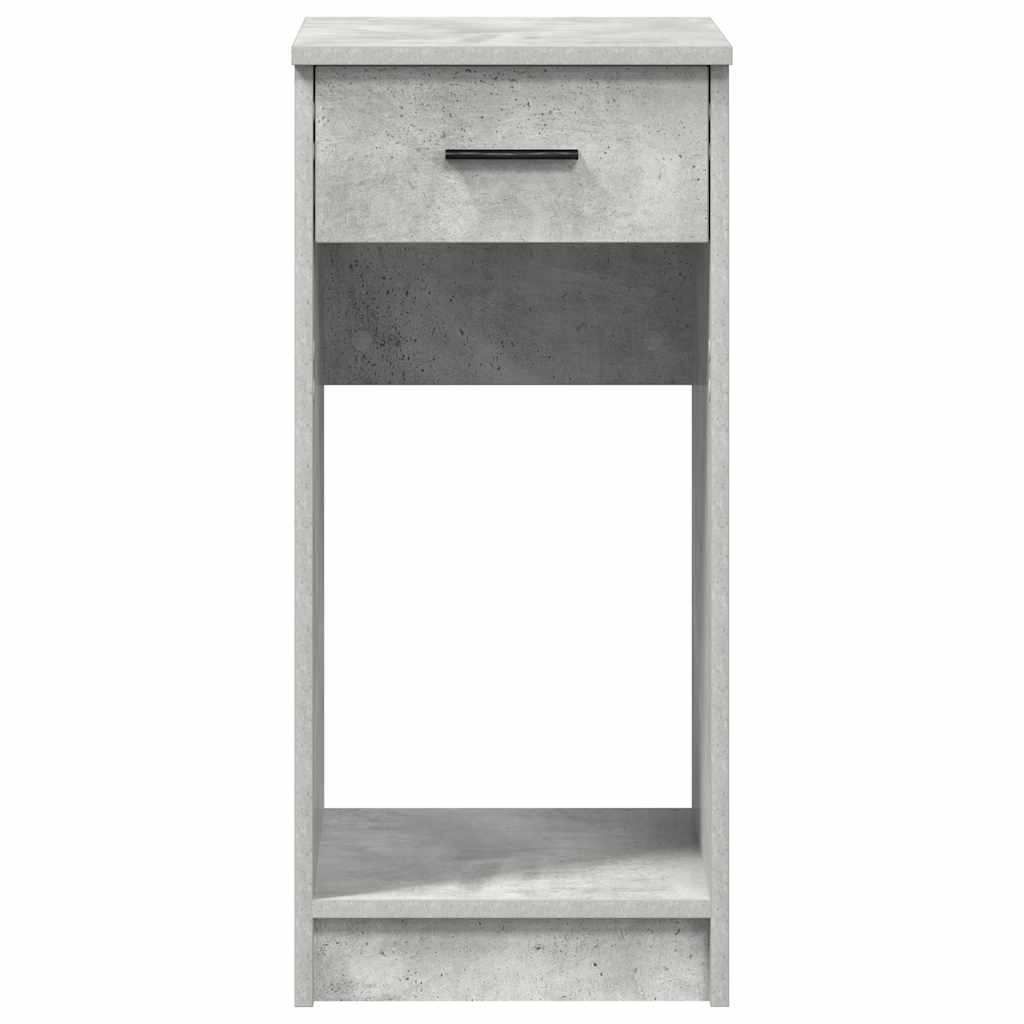 Computertorenstandaard met lade 35x45x77 cm betongrijs