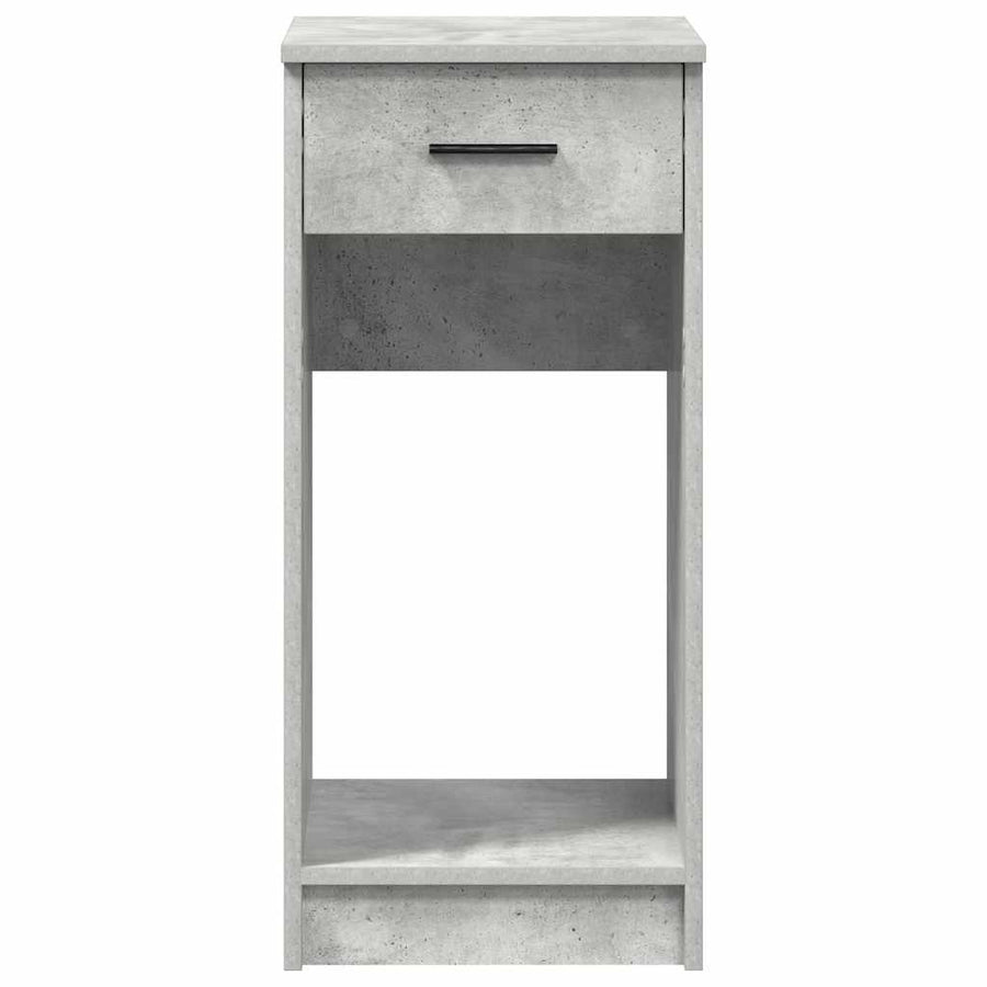 Computertorenstandaard met lade 35x45x77 cm betongrijs