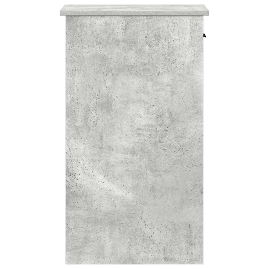 Computertorenstandaard met lade 35x45x77 cm betongrijs