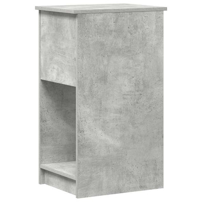 Computertorenstandaard met lade 35x45x77 cm betongrijs
