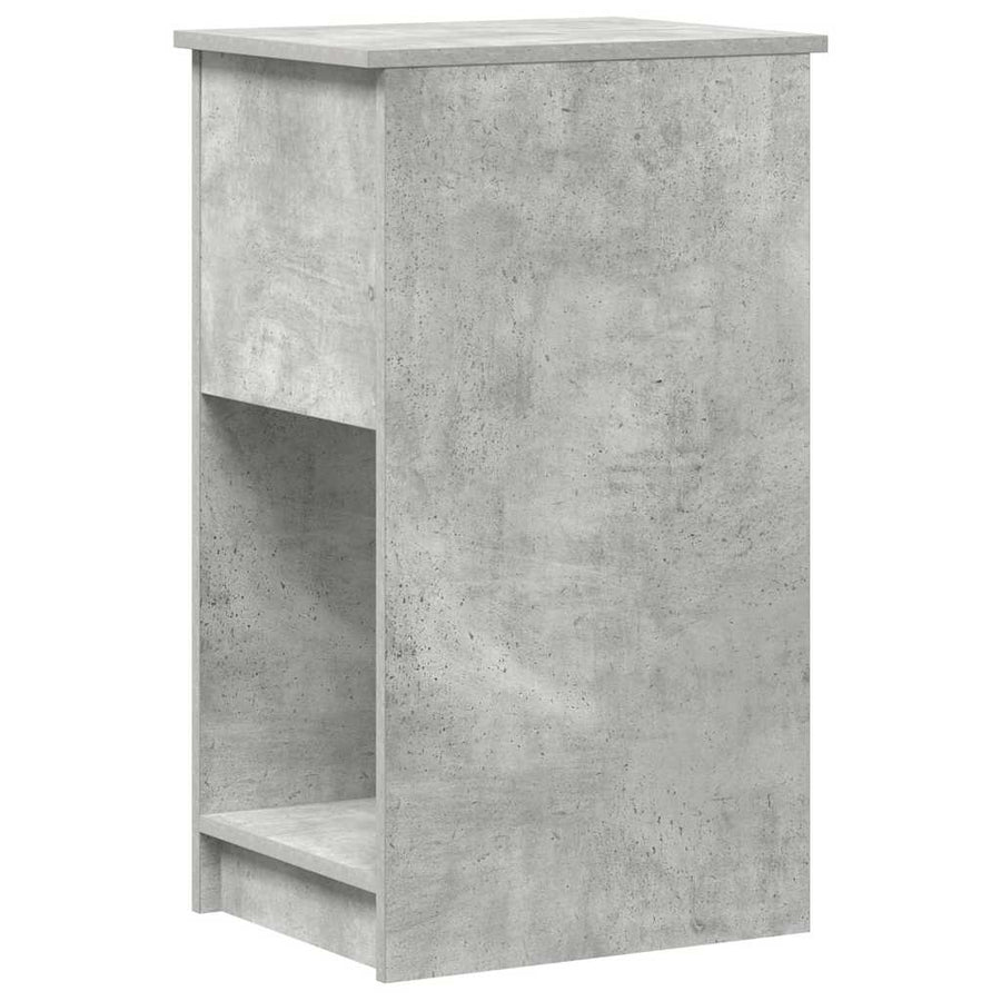 Computertorenstandaard met lade 35x45x77 cm betongrijs