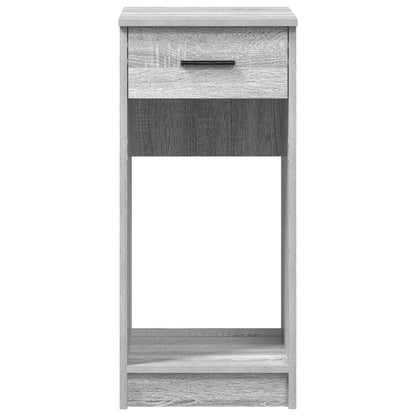 Computertorenstandaard met lade 35x45x77 cm grijs sonoma eiken
