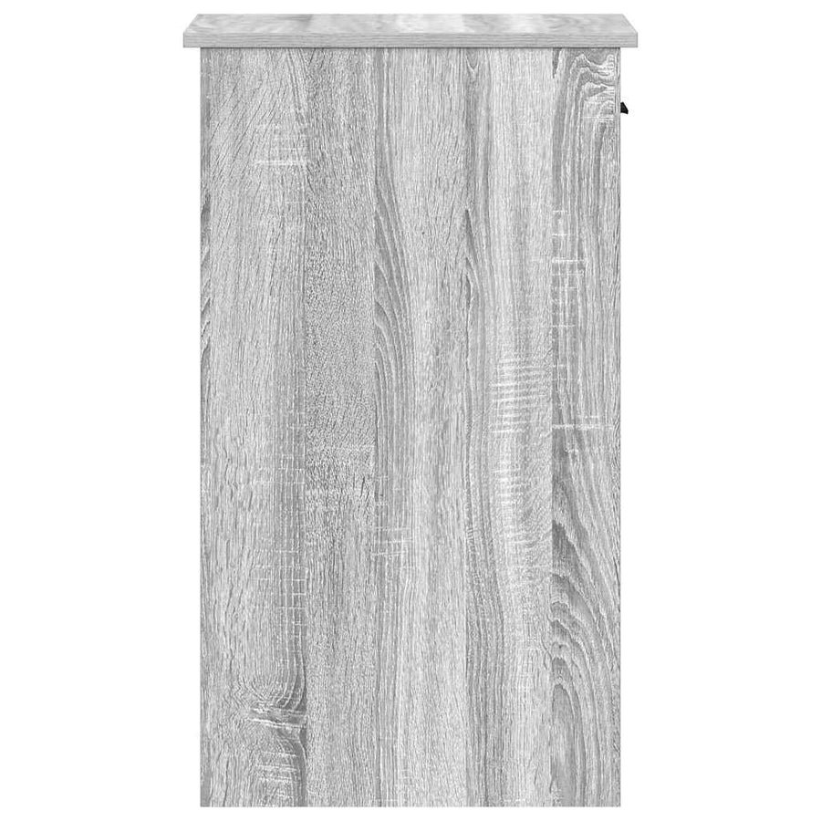 Computertorenstandaard met lade 35x45x77 cm grijs sonoma eiken