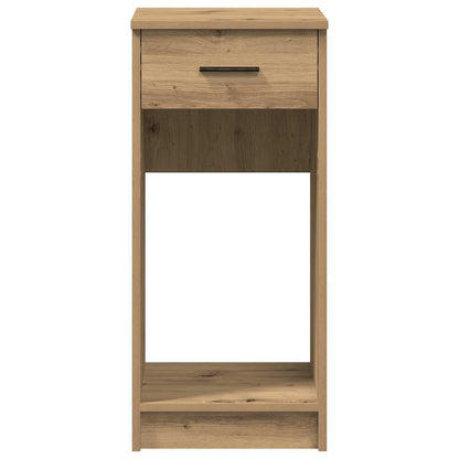 Computertorenstandaard met lade 35x45x77 cm artisanaal eiken