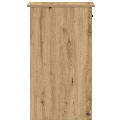 Computertorenstandaard met lade 35x45x77 cm artisanaal eiken