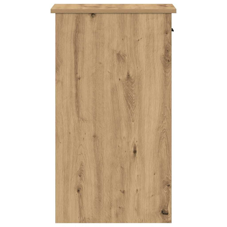 Computertorenstandaard met lade 35x45x77 cm artisanaal eiken