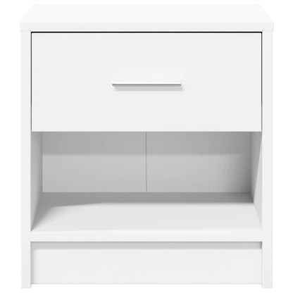 Nachtkastjes 2 st met lade 39x28x41 cm wit