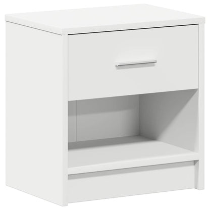 Nachtkastjes 2 st met lade 39x28x41 cm wit
