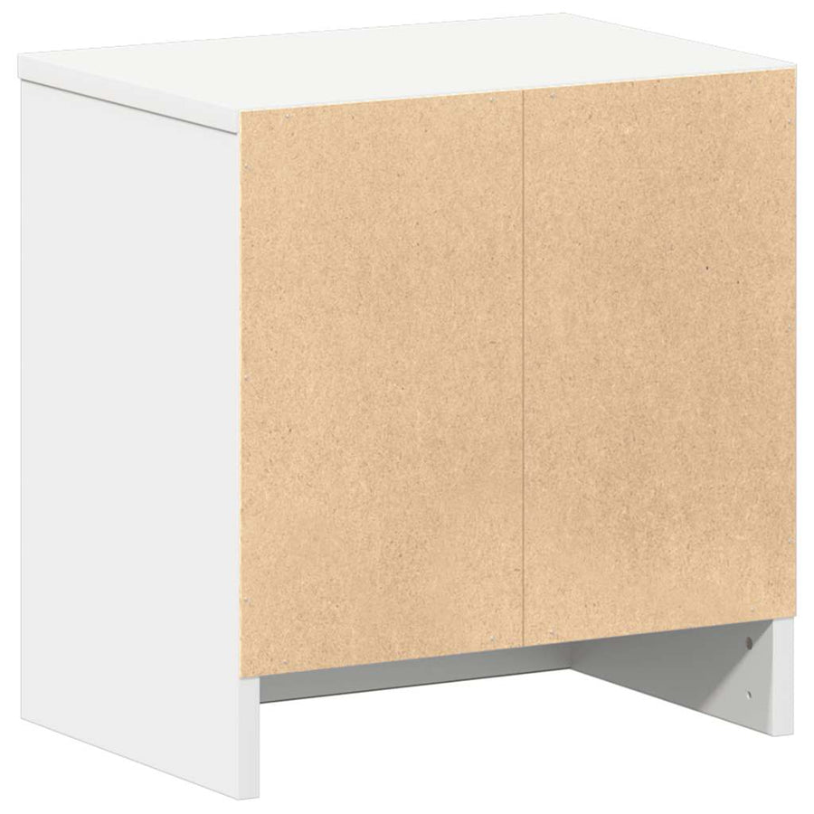 Nachtkastjes 2 st met lade 39x28x41 cm wit