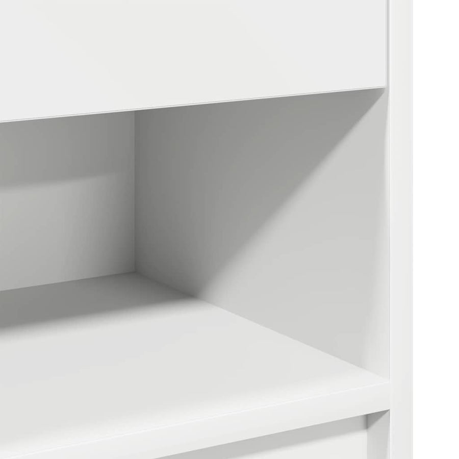 Nachtkastjes 2 st met lade 39x28x41 cm wit