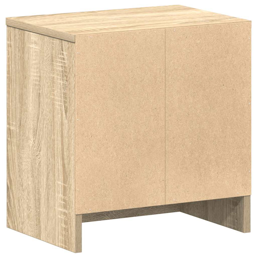 Nachtkastje met lade 39x28x41 cm sonoma eikenkleurig