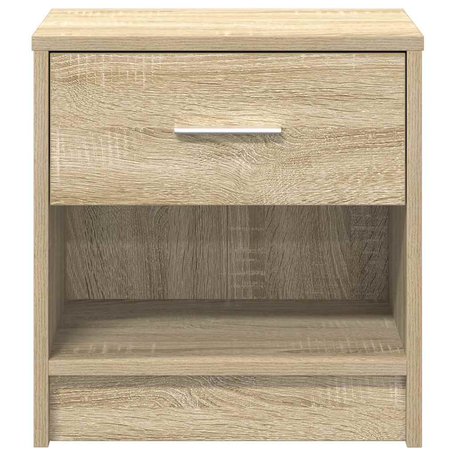 Nachtkastjes 2 st met lade 39x28x41 cm sonoma eikenkleurig