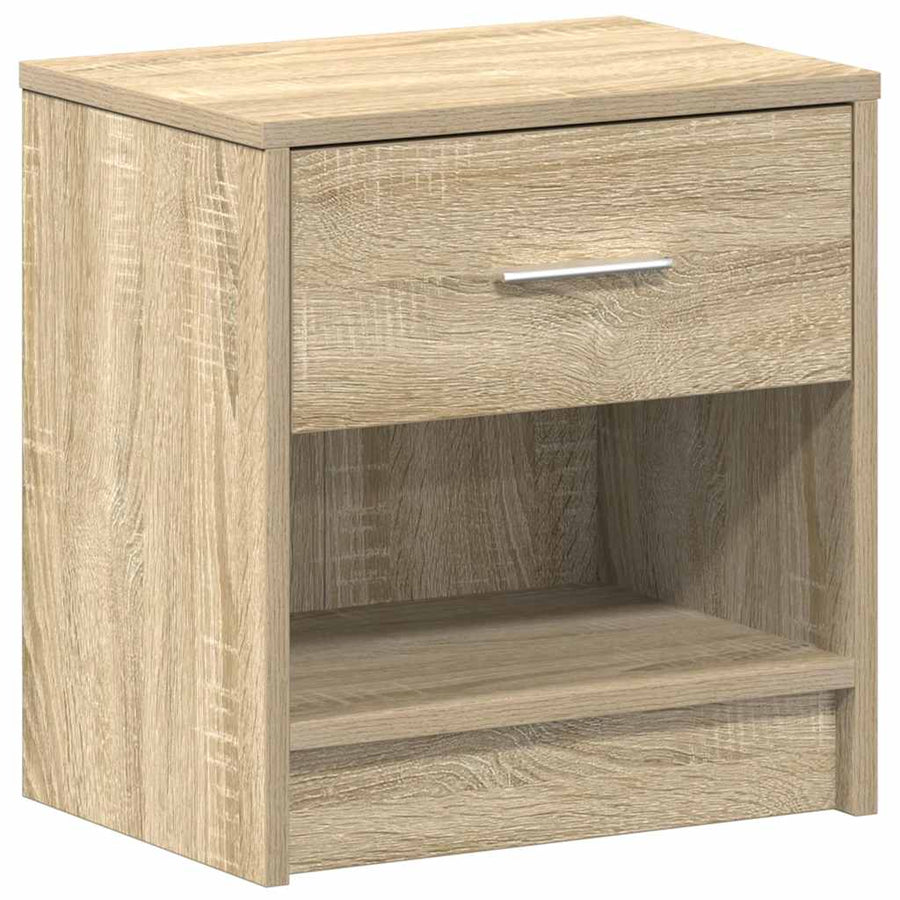 Nachtkastjes 2 st met lade 39x28x41 cm sonoma eikenkleurig