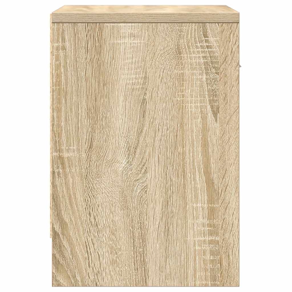 Nachtkastjes 2 st met lade 39x28x41 cm sonoma eikenkleurig