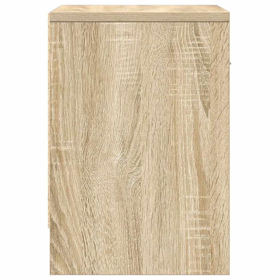 Nachtkastjes 2 st met lade 39x28x41 cm sonoma eikenkleurig
