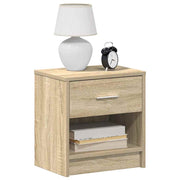 Nachtkastje 39x28x41 cm sonoma eiken 2 stuks
