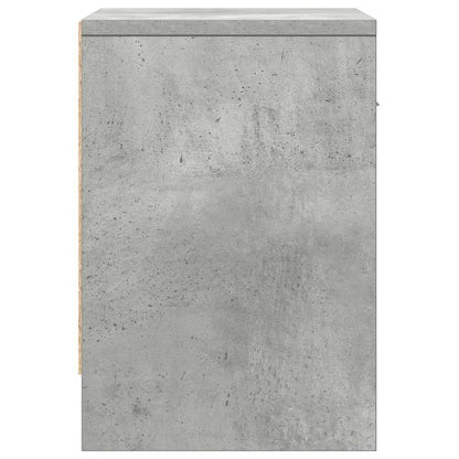 Nachtkastje met lade 39x28x41 cm betongrijs