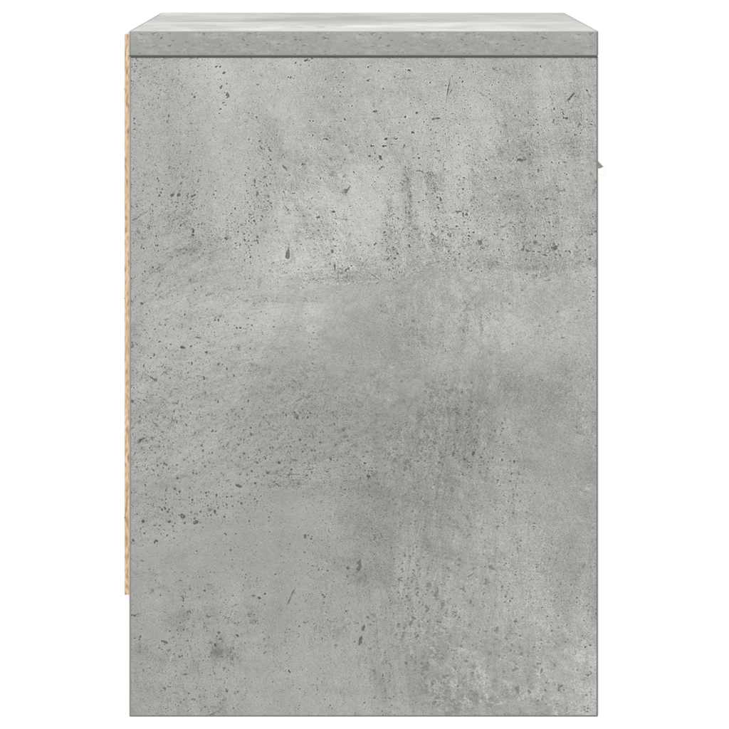 Nachtkastjes 2 st met lade 39x28x41 cm betongrijs