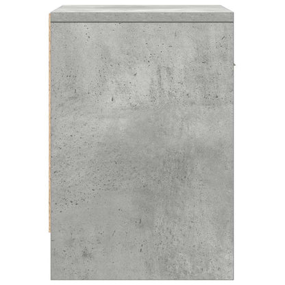 Nachtkastjes 2 st met lade 39x28x41 cm betongrijs