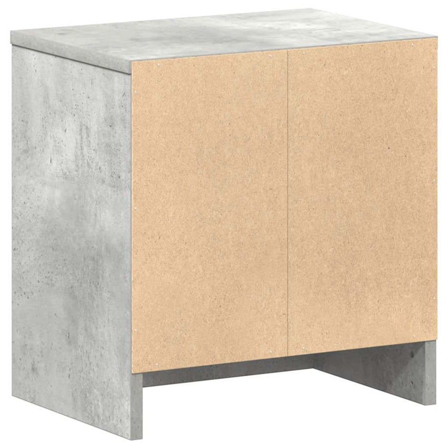 Nachtkastjes 2 st met lade 39x28x41 cm betongrijs